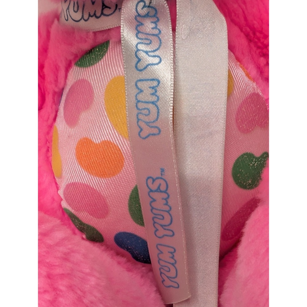 Vintage 1989 Yum Yum Pink Bunny Plush Cookie Candy Hearts Valentine Stuffed - Picture 6 of 13